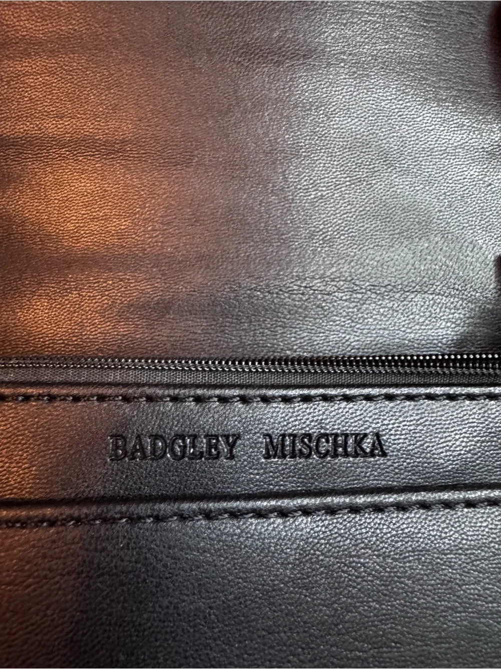 Badgley Mischka Black Quilted Crossbody with Chain Strap